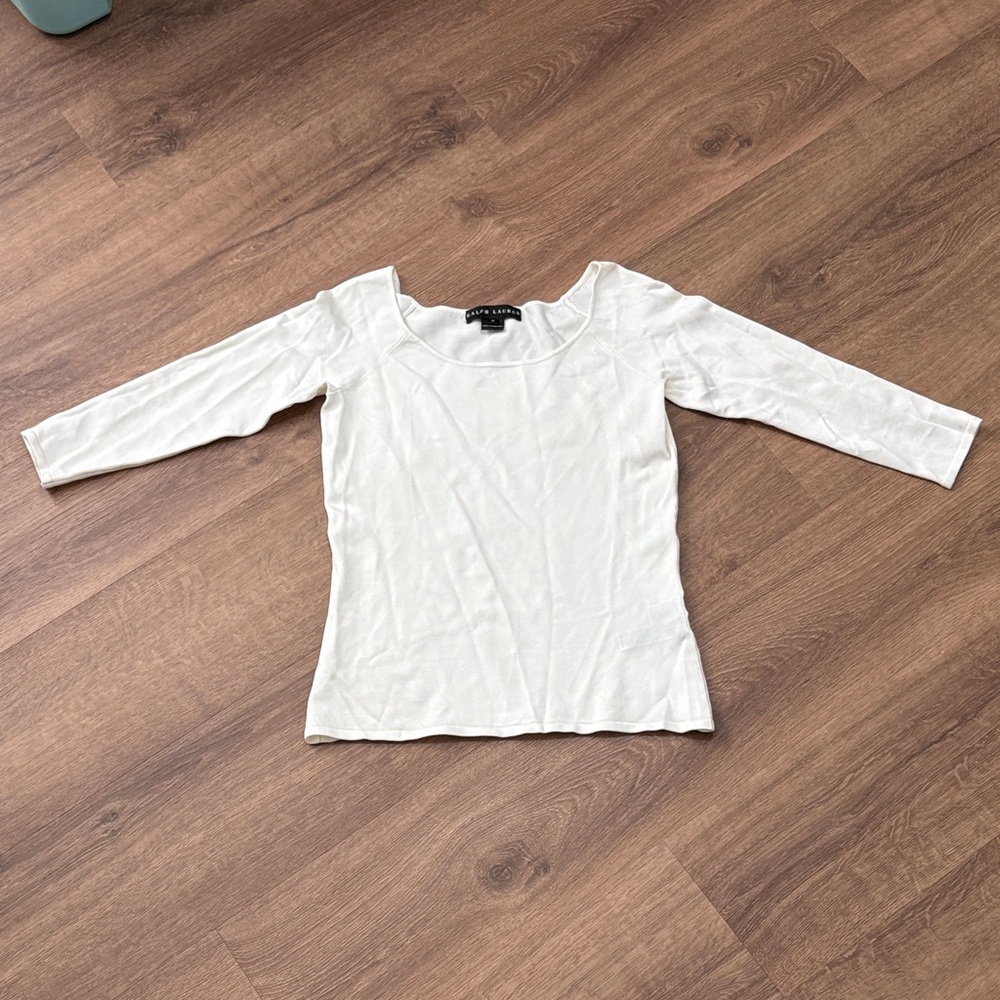 Ralph Lauren Black Label White Top Size Medium